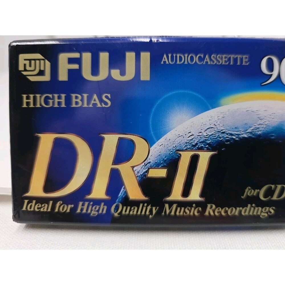 Lot of 3 Fuji DR-II 90 Minute High Bias Blank Type II Audio Cassette Tapes